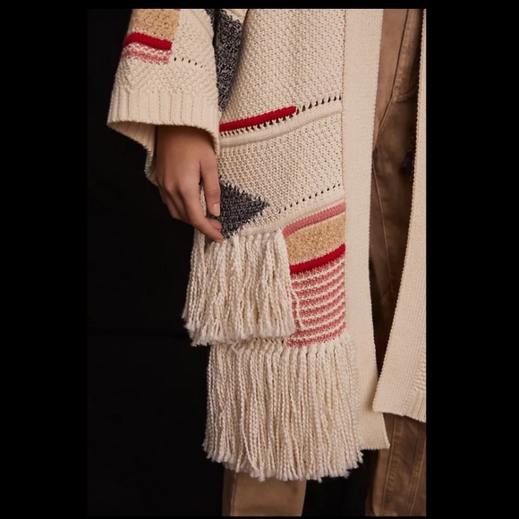 Anthropologie NWT Fringed Duster Cardigan Size All.***Coming soon*** - Picture 2 of 9